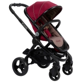 John Lewis - iCandy Peach Pushchair with Black Chassis & Claret Hood