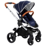 John Lewis - iCandy Peach Pushchair with Chrome Chassis & Royal Hood