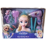 Amazon - Elsa Styling Head 21 pieces Real Working Hairdryer