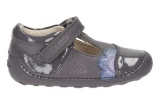 Clarks - Little Caz Baby Girls Grey Shoes