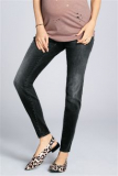 Washed Black Maternity Contemporary Stud Jeans