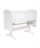 Mothercare Deluxe Gliding Crib - Mothercare Deluxe Gliding Crib in White