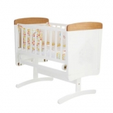 Mothercare - Disney Winnie the Pooh Gliding Crib & Mattress - Mothercare - Disney Winnie the Pooh Gliding Crib & Mattress