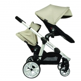 Mothercare - Mothercare - iCandy Apple 2 Pear Double Pushchair - Cookie
