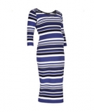 Mothercare - Mothercare - Blooming Marvellous Striped Midi Maternity Dress
