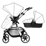 John Lewis - Silver Cross Pioneer Pushchair Seat, Chassis and Carrycot