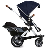 John Lewis - Joolz Geo Twin Pushchair with Carrycot, Parrot Blue