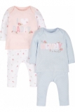 Mothercare - Mummy and Daddy Baby Girls Pyjamas