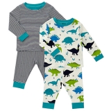 John Lewis - Baby Dinosaur Stripe Pyjamas