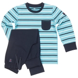 John Lewis - Polarn O. Pyret Baby Stripe Pyjamas
