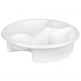 John Lewis The Basics Top and Tail Baby Wash Bowl, White