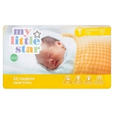 Superdrug - My Little Star Nappies Newborn