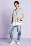 Next Grey Maternity Pleat Hem Top