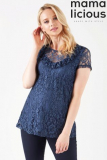 Mamalicious Maternity Woven Lace Top