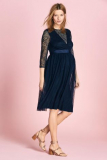 Next Navy Maternity Occasion Lace Mix Dress - Next Navy Maternity Occasion Lace Mix Dress