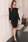 Next Black Maternity Bardot Dress - Next Black Maternity Bardot Dress