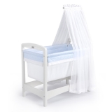 Mothercare - Silver Cross Nostalgia Crib Blue - Mothercare - Silver Cross Nostalgia Crib Blue