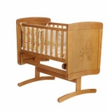 Mothercare - Disney Winnie the Pooh Gliding Crib & Mattress - Mothercare - Disney Winnie the Pooh Gliding Crib & Mattress