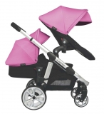 Mothercare - iCandy Apple 2 Pear Double Pushchair with Carrycot - Lipstick