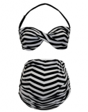 Mothercare - Mothercare - Rhona Sutton Black and White Maternity Bikini