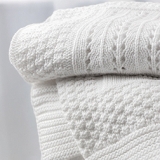 The White Company - The White Company Knitted Patchwork Baby Blanket