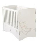 Mothercare - Mothercare - Kidsaw Teddy Bear Cot in White