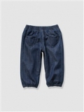 Vertbaudet - Baby Girl's Denim Puffball Trousers