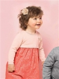 Vertbaudet - Baby Girl's Dual Fabric Party Dress