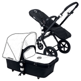 John Lewis - Bugaboo Cameleon3 Pushchair Base Unit and Carrycot, Black