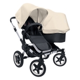 John Lewis - Bugaboo Donkey Pushchair Base and Carrycot 1.1, Black