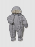 Vertbaudet - Newborn Convertible Snowsuit, Full Length Zip