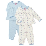 John Lewis - John Lewis Baby Vintage Rose Stripe Pyjamas