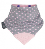 Boots - Cheeky Chompers Neckerchew - Polka Pink